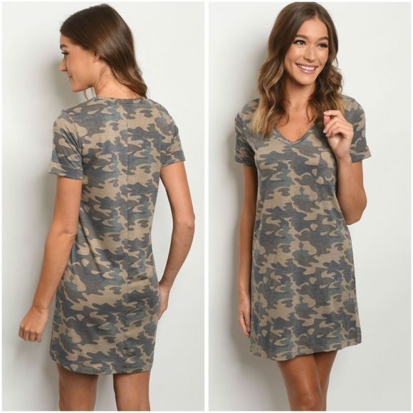 🆕Camouflage print tshirt dress - Picture 1 of 3